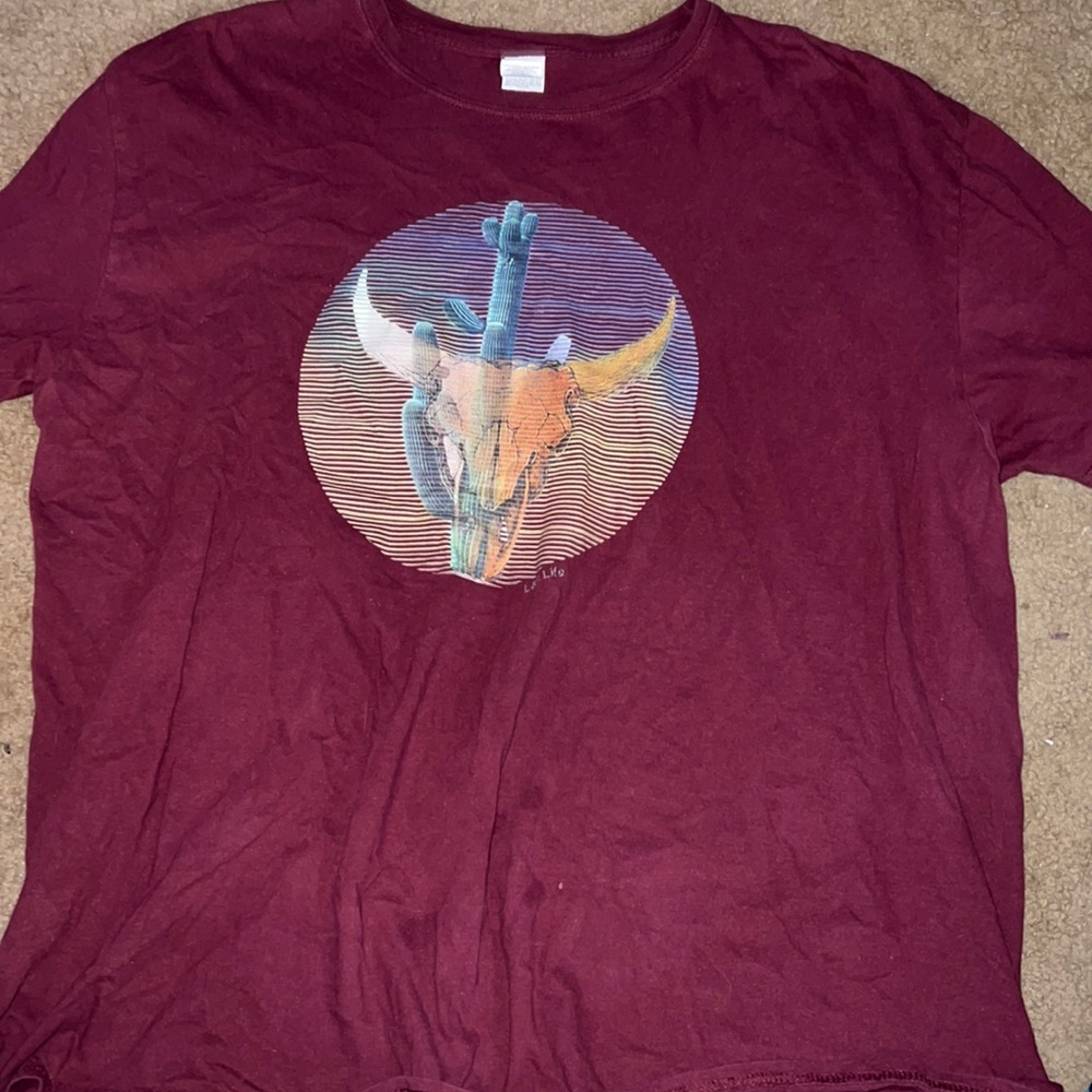 Maroon 2X short sleeve